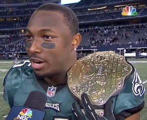 LeSean McCoy Tosses Weights
