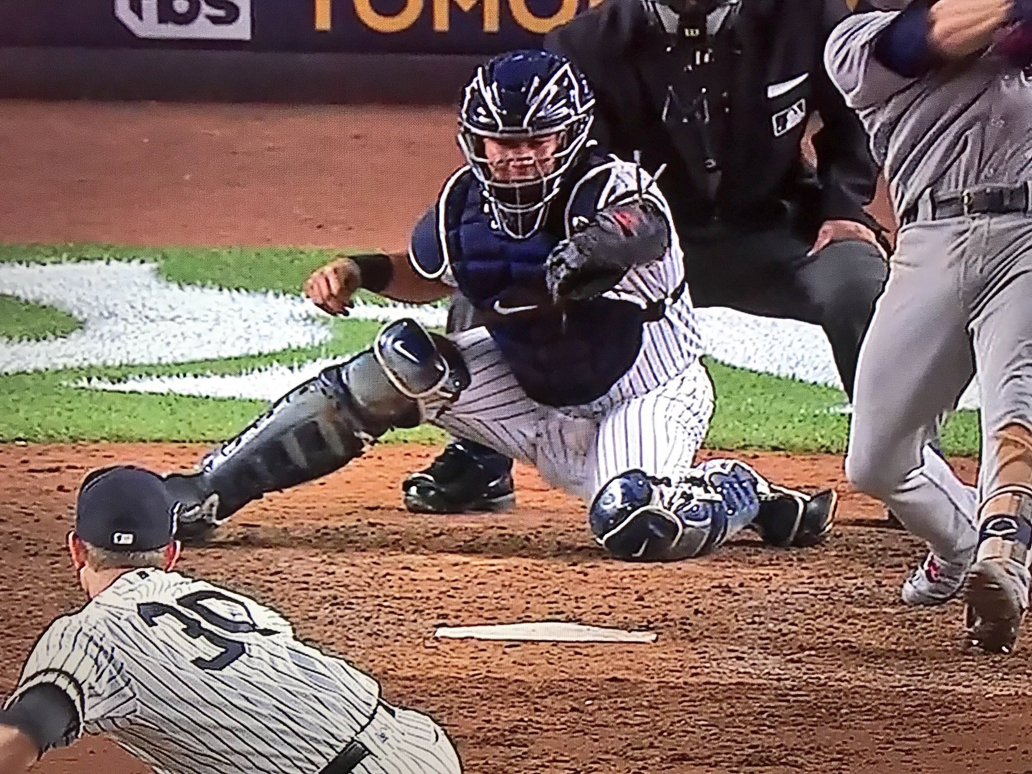 Gary Sanchez Takes Foul Tip Right In The Nuts